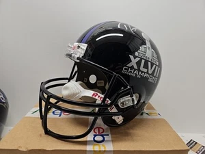 Ray Lewis Signed SUPERBOWL Full Size Replica Helmet - Picture 1 of 10