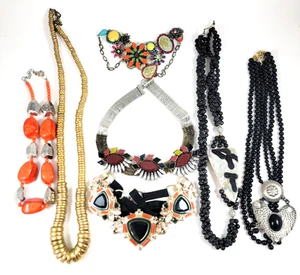 7 einzigartige Statement Halsketten u.a. Banana Republic MOP - Bild 1 von 11