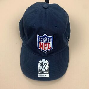 NFL Football 47 Brand Adjustable Hat NFL Logo Navy Stitched Logo