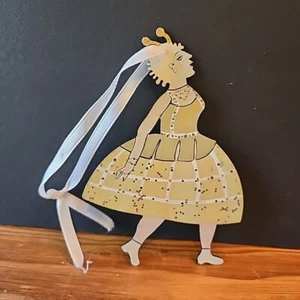 Signierte Judie Bomberger Metallskulptur Cirque du Soleil Chanteuse Alegria 5"x3" - Bild 1 von 8