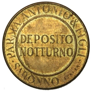 ITALIA SARONNO Gettone Token "Deposito Notturno" Parma Antonio & Figli - Imagen 1 de 2