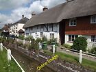 Photo 6X4 Thatched Roofs, East Meon Thatching Above Timber-Framed And Til C2012
