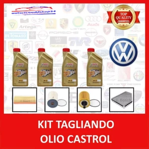 KIT TAGLIANDO VOLKSWAGEN GOLF V 2.0 TDI 140CV 103KW DAL 2003 + CASTROL LL 5W30 - Picture 1 of 3
