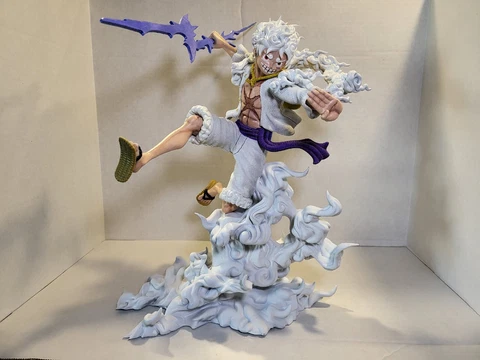 Custom Resin One Piece Gear 5 Sun God Nika Luffy Resin Figure Statue Cover