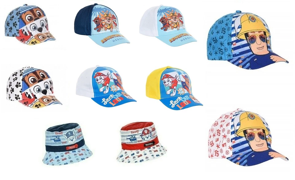 Nickelodeon Enfants Garçons Filles Paw Patrouille Fireman Sam Winnie Casquette - Photo 1/1