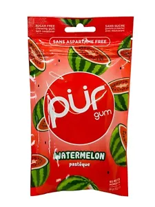 Rare Pur Chewing Gum Watermelon Flavor 100% Xylitol Sugar Free 65 pieces Vegan - Picture 1 of 14