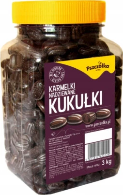 Pszczolka CUCKOOS Hard Caramels Cocoa Flavor - Jar 3 KG / 106oz - Image 1 of 2