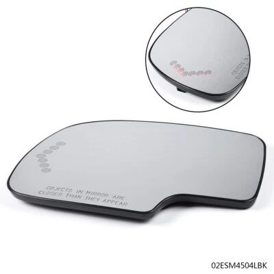 Heated Mirror Glass Turn Signal LED Driver Left Side Fit For Chevy GMC Cadillac - Image 1 of 4