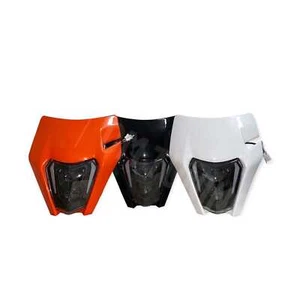 LED Scheinwerfer f. KTM EXC Gasgas Husquarna E-Nr. & Blinker Lampenmaske Schwarz - Bild 1 von 7