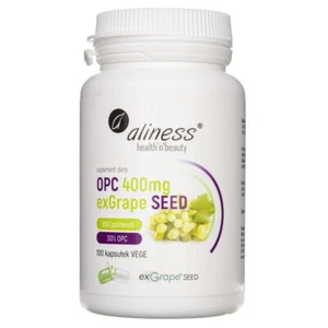 Extracto de semilla de uva Aliness OPC exGrape SEED® 400 mg - 100 cápsulas - Imagen 1 de 4