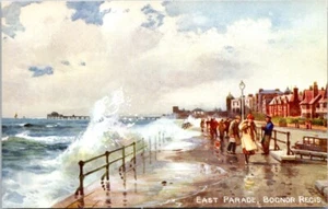 Vintage Postkarte East Parade Bognor Regis England Vereinigtes Königreich unbespielt - Bild 1 von 2