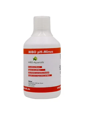 MIBO-AQUARISTIK (14,98€/1000ml)MIBO PH-Minus 500 ml senkt den pH-Wert Aquarium Wasseraufbereiter