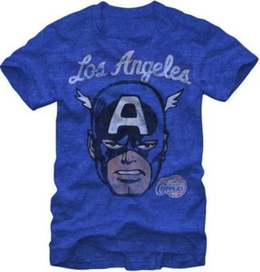 Marvel Captain America x NBA LA Clippers Tee shirt -- KIDS Size - Picture 1 of 1