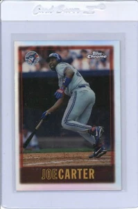 Tarjeta de baloncesto Topps Chrome Joe Carter #83 refractor SP Blue Jays 1997  - Imagen 1 de 2