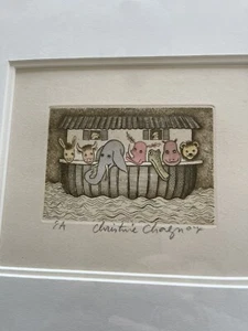 Christine Chagnoux Artist Proof, Signed “Ark With Windows” - Picture 1 of 2