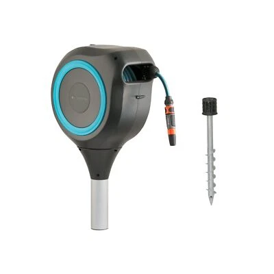 Carrete de manguera retráctil automático Gardena 18614-20 66 pies en espiga de metal, pies, Sta... Foto 1 de 4