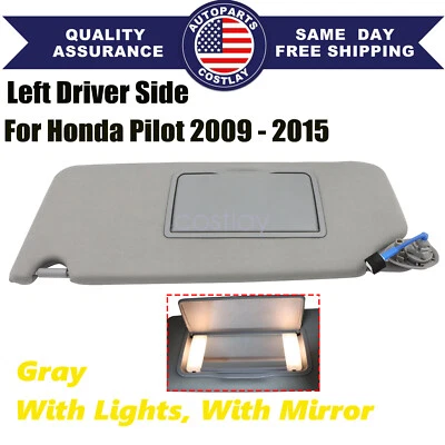 Parasol lado conductor izquierdo con luz 83280SZAA01ZA para Honda Pilot 2009-2015 Foto 1 de 4