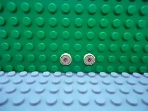 Lego 2 hellbraun 1x1 runde Fliese bedruckter Keks NEU - Bild 1 von 1
