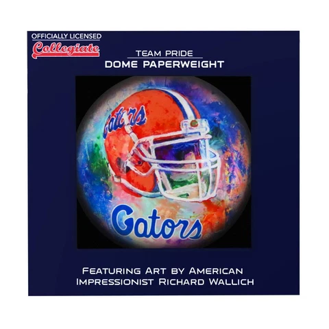 Florida Gators Glass Domed Paperweight [NEW] NCAA Desk Office Paper Weight Cover