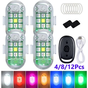High Brightness Wireless LED Strobe Light 7 Colors Rechargeable Flashing Lights - Picture 1 of 18