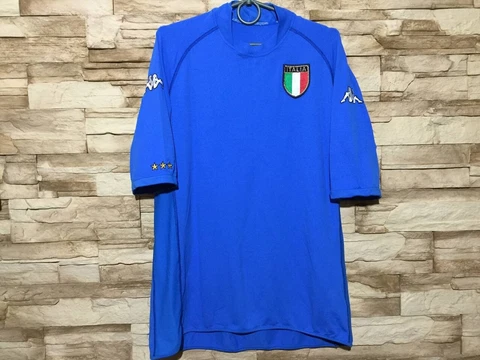 ITALY 2000 2001 2002 Home Football Shirt Soccer Jersey Kappa Sz 2XL Cover