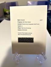 Pete Crow-Armstrong 2023 Select Baseball RPA Gold /10 Auto SSP Redemption Cubs