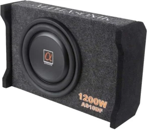 Alphasonik AS12DF 12" 1500 Watts 4Ohm Down Fire Shallow Mount Enclosed Subwoofer - Picture 1 of 5
