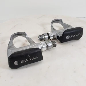 Exus E-12 Delta Clipless Road Pedals Silver/Black - Picture 1 of 15