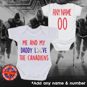 Mono Red Wings ""Me & My Daddy Love"" abuelo mamá personalizado crecimiento del bebé regalo - Imagen 1 de 1