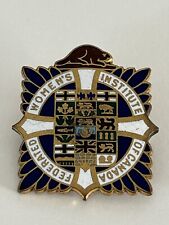 Vintage Enamel Federated Women's Institute of Canada Pin/Badge-Birks-Ellis