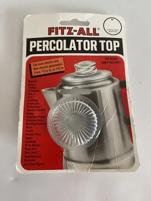 Tapa percoladora de repuesto de vidrio Fitz-All Foto 1 de 4