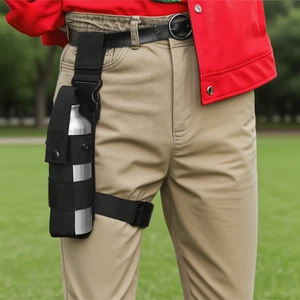 Taktischer Bein Wasserkocher Halter Drop Leg Holster Molle Trinkflasche Tasche Multifunktion - Bild 1 von 17