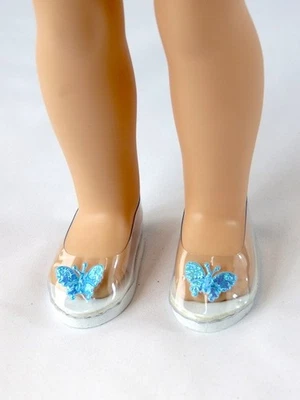 Princess Butterfly Dress Shoes Fits 14.5" Wellie Wisher American Girl Doll Shoes