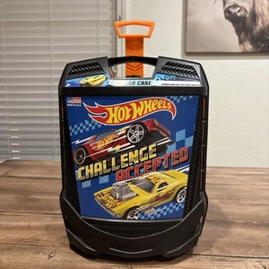 Hot Wheels 100 Car Carrying Case Storage Organizer Suitcase Rolling 1/64 Scale - Picture 1 of 9