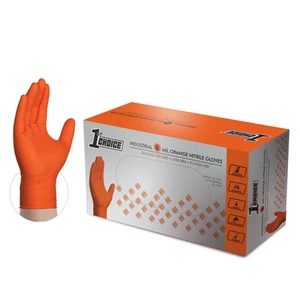 1. Wahl Premium Orange Nitril Einweghandschuhe, 6 Mil, Box mit 100 - Bild 1 von 36