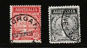 1935 20TH ANNIVERSARY OF GALLIPOLI "FINE USED" S.G. 154-155 £40 "BARGAIN" - Picture 1 of 1