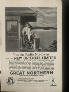 Vintage 1928 Great Northern Pacific Northwest Ad Advertisement - Picture 1 of 4