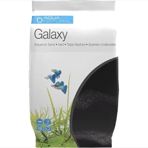 Bolsa de 10 lb negra arena para acuario aguamarina galaxia natural de origen ético - Imagen 1 de 3