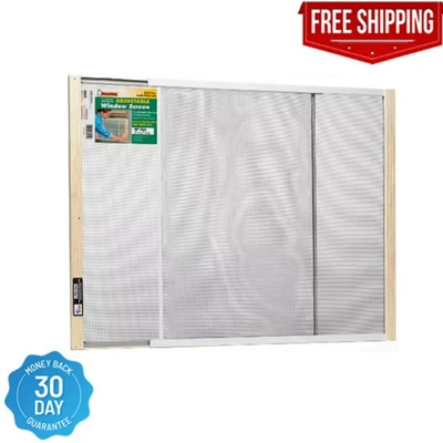 25 in. x 10 in. Grey Aluminum Adjustable Window Screen - Image 1 of 4