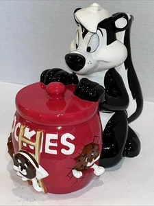 Vintage 1998 Warner Bros. Studio 12" Pepe Le Pew Rot Looney Tunes Keksdose - Bild 1 von 10