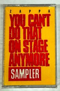 Frank Zappa ~You Can't Do That On Stage Anymore Sampler Cassette Tape New Sealed - Picture 1 of 2