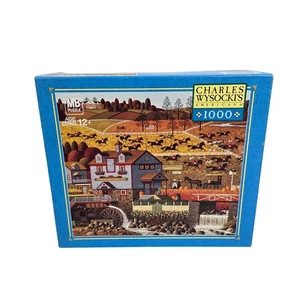 Charles Wysocki The Foxy Fox Outfoxes the Fox Hunters 1000 Pc Puzzle NEW SEALED - Picture 1 of 4