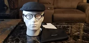 Dolce & Gabbana black with white dotted crown logo newsboy capello Cat Cap - Picture 1 of 10