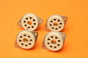 VINTAGE K8A Oktal Vakuumröhre Keramik Sockel Ventilsockel für KT88 EL34 6SL7 etc. - Bild 1 von 7