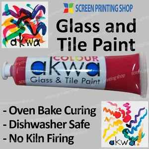 Glass & Tile Paint Red | 75ml Artist size | Oven Cure | Non-toxic | Dishwasher S - Picture 1 of 9