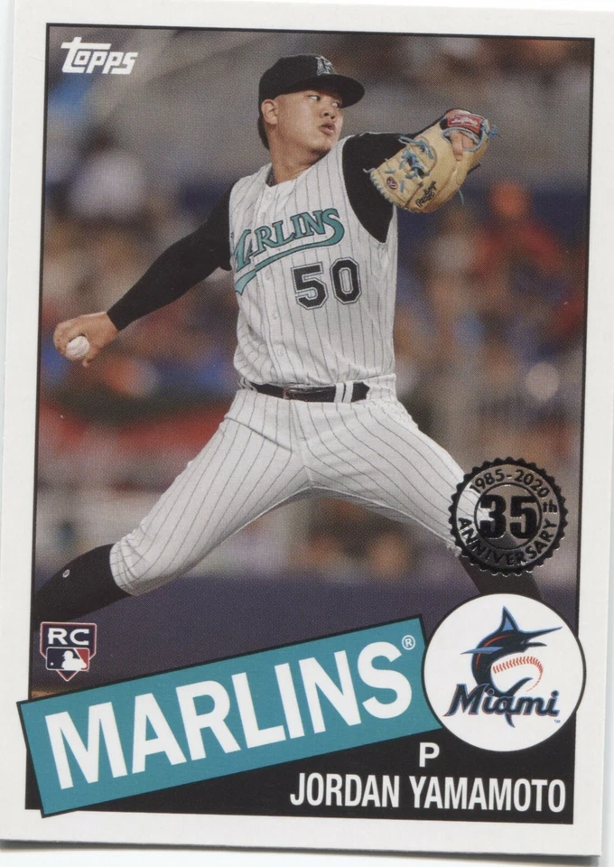 2020 Topps Series 1 JORDAN YAMAMOTO RC 1985 Topps Baseball -MIAMI MARLINS- 85-58 - Image 1 of 1