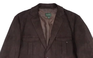 NEW PRONTO UOMO 4 POCKET MENS XL 46 R MICROSUEDE MICROFIBER BLAZER COAT JACKET - Picture 1 of 17