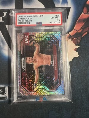 2021 Panini Prizm UFC MOJO Prizm /25 Dan Hooker #156 PSA 8.5 - Image 1 of 3