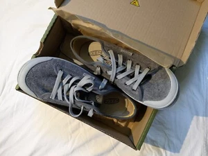 KEEN Elsa Lite Felt Sneakers - Women's Laced Up Gray US Size 9 UK 6.5 EU 39.5 - Picture 1 of 5