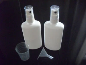 2 x 50 ml Zerstäuber Fingerzerstäuber Sprühflasche  + Trichter + Meßbecher - Bild 1 von 1